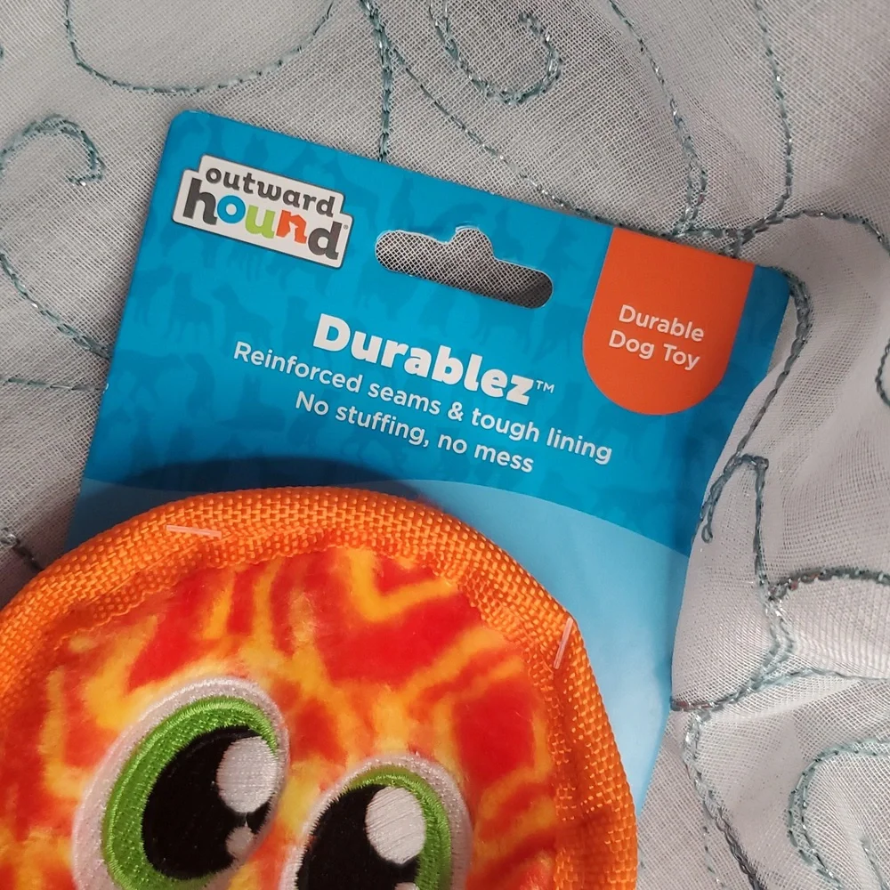 Dog Toy Orange Squeaky Snake‎